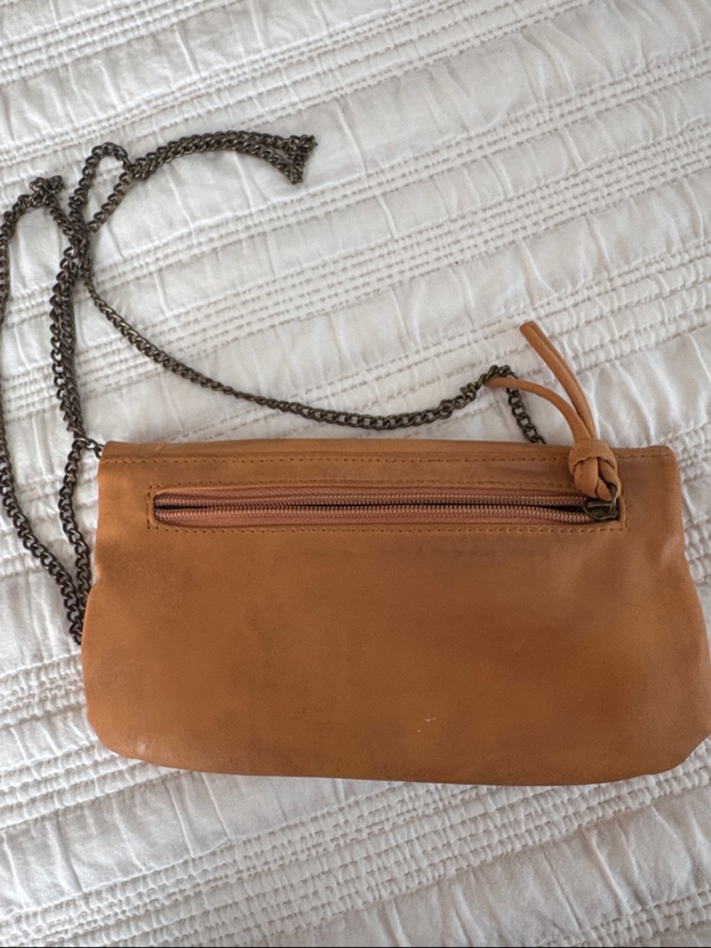 South Moon Under Tan Leather Crescent Accent Crossbody - Picture 3 of 3